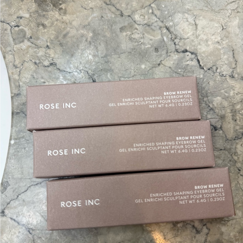 Rose Inc Brow gel, 3 new and unopened